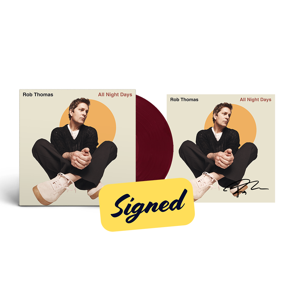 All Night Days Late Night Red Wine LP + Signed Art Card - Rob